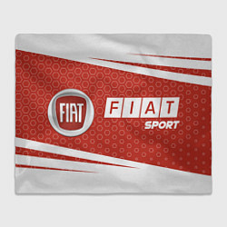 Плед флисовый FIAT Sport Графика, цвет: 3D-велсофт