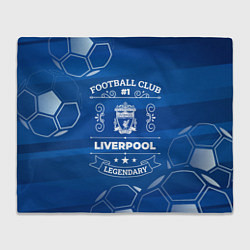 Плед флисовый Liverpool FC 1, цвет: 3D-велсофт
