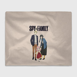 Плед флисовый Spy x Family Семья шпиона, цвет: 3D-велсофт