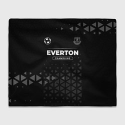 Плед флисовый Everton Форма Champions, цвет: 3D-велсофт