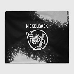 Плед флисовый Nickelback КОТ Брызги, цвет: 3D-велсофт