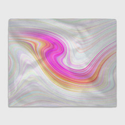 Плед флисовый Abstract gradient lines, цвет: 3D-велсофт