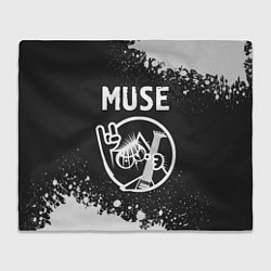 Плед флисовый Muse КОТ Брызги, цвет: 3D-велсофт