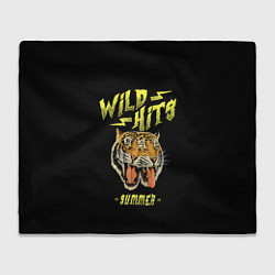 Плед флисовый Горячие хиты лета и тигры, цвет: 3D-велсофт