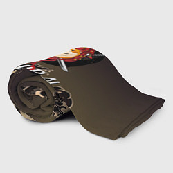Плед флисовый Shiburai и волны, цвет: 3D-велсофт — фото 2