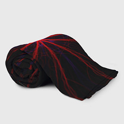 Плед флисовый Красный эфир 3D - абстракция, цвет: 3D-велсофт — фото 2