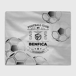 Плед флисовый Benfica Football Club Number 1 Legendary, цвет: 3D-велсофт