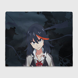Плед флисовый Рюко Матой - Kill la Kill, цвет: 3D-велсофт