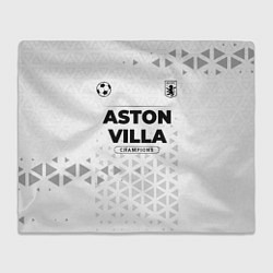 Плед флисовый Aston Villa Champions Униформа, цвет: 3D-велсофт