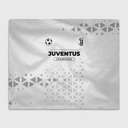 Плед флисовый Juventus Champions Униформа, цвет: 3D-велсофт
