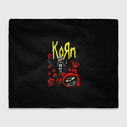 Плед флисовый KoЯn - Korn, цвет: 3D-велсофт