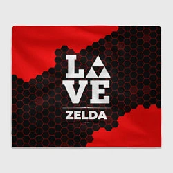 Плед флисовый Zelda Love Классика, цвет: 3D-велсофт