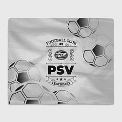 Плед флисовый PSV Football Club Number 1 Legendary, цвет: 3D-велсофт