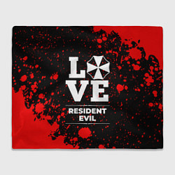 Плед флисовый Resident Evil Love Классика, цвет: 3D-велсофт