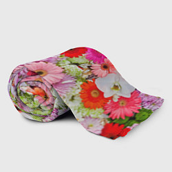 Плед флисовый BEAUTIFUL FLOWERS, цвет: 3D-велсофт — фото 2