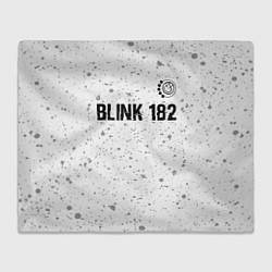 Плед флисовый Blink 182 Glitch на светлом фоне, цвет: 3D-велсофт