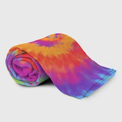 Плед флисовый Тай дай в радуге, цвет: 3D-велсофт — фото 2