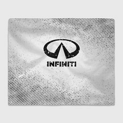 Плед флисовый Infiniti с потертостями на светлом фоне, цвет: 3D-велсофт