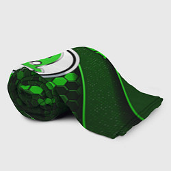 Плед флисовый ШКОДА - Зеленая техно броня, цвет: 3D-велсофт — фото 2