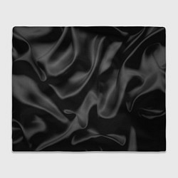 Плед флисовый Черный шелк, цвет: 3D-велсофт