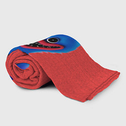 Плед флисовый Хаги Ваги на красном фоне, цвет: 3D-велсофт — фото 2