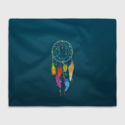 Плед флисовый Ловец снов - индейский амулет, цвет: 3D-велсофт