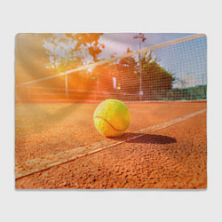 Плед флисовый Теннис - рассвет, цвет: 3D-велсофт