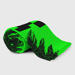 Плед флисовый Minecraft squares, цвет: 3D-велсофт — фото 2