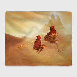 Плед флисовый Два странника - Journey, цвет: 3D-велсофт