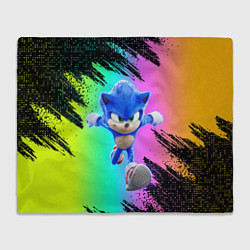 Плед флисовый Sonic neon, цвет: 3D-велсофт