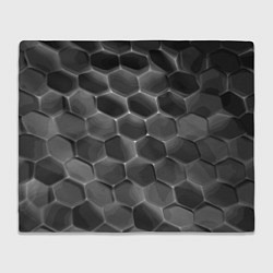 Плед флисовый Черные камни, цвет: 3D-велсофт