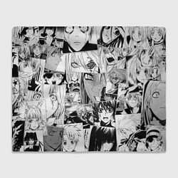 Плед флисовый D Gray man pattern, цвет: 3D-велсофт