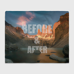 Плед флисовый BEFORE&AFTER, цвет: 3D-велсофт