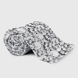 Плед флисовый Череп с глазными белками, цвет: 3D-велсофт — фото 2