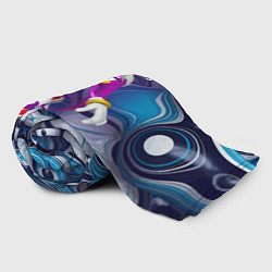 Плед флисовый Sonic - ласточка Вейв - Free riders - pattern, цвет: 3D-велсофт — фото 2