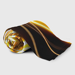 Плед флисовый Желтые неоновые полосы, цвет: 3D-велсофт — фото 2