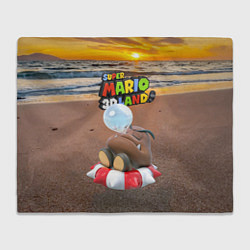 Плед флисовый Goomba - Super Mario 3D Land, цвет: 3D-велсофт
