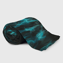 Плед флисовый Абстрактный голубой дым, цвет: 3D-велсофт — фото 2