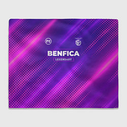 Плед флисовый Benfica legendary sport grunge, цвет: 3D-велсофт