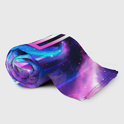 Плед флисовый Paramore неоновый космос, цвет: 3D-велсофт — фото 2
