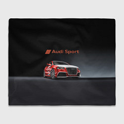 Плед флисовый Audi sport - racing team, цвет: 3D-велсофт