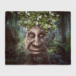 Плед флисовый Мудрое Таинственное Дерево, цвет: 3D-велсофт
