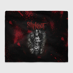 Плед флисовый Slipknot dark red, цвет: 3D-велсофт