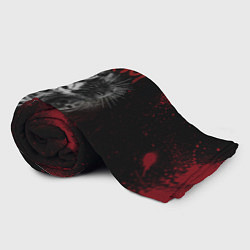 Плед флисовый Slipknot dark red, цвет: 3D-велсофт — фото 2