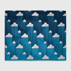 Плед флисовый Night clouds, цвет: 3D-велсофт