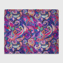 Плед флисовый Multi-colored colorful patterns, цвет: 3D-велсофт