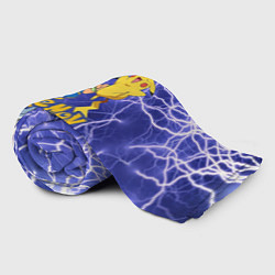 Плед флисовый Эш Кетчум показывает свой значок, цвет: 3D-велсофт — фото 2