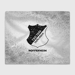 Плед флисовый Hoffenheim с потертостями на светлом фоне, цвет: 3D-велсофт