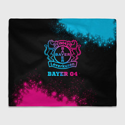 Плед флисовый Bayer 04 - neon gradient, цвет: 3D-велсофт