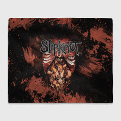 Плед флисовый Slipknot horror, цвет: 3D-велсофт